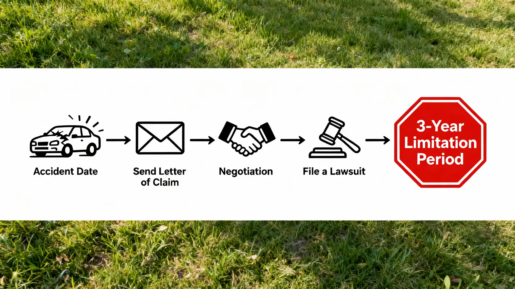 交通意外索償程序全攻略:由賠償計算到3年民事索償時限 5 交通意外民事索償的流程與三年時效,從發出申索信到談判,以及最後的法律訴訟期限。