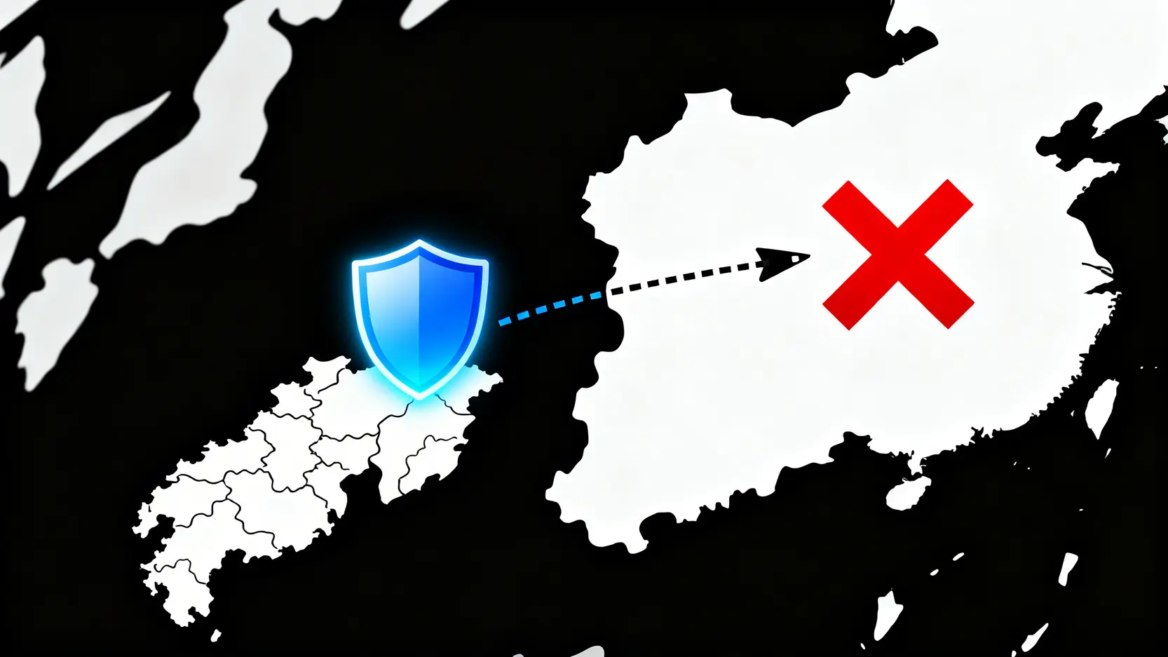 【香港專利申請全攻略】一文看清申請流程、費用及專利查詢方法 5 專利地域性原則示意圖,顯示香港專利保護範圍僅限於香港境內,不延及其他地區。