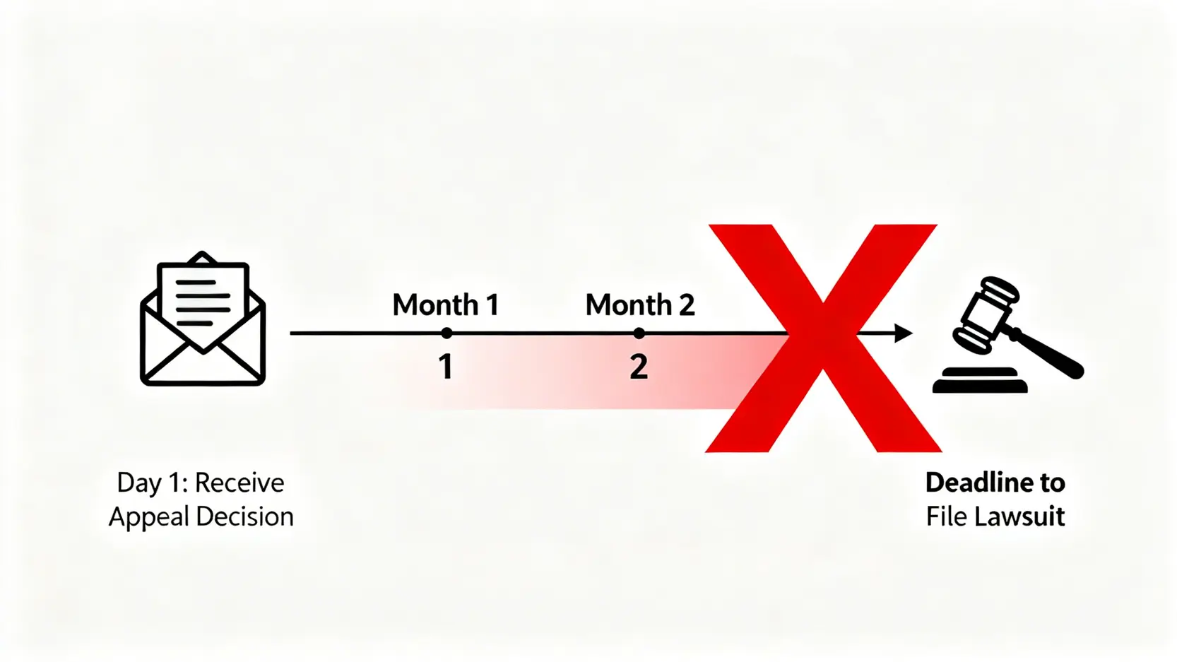 撤銷訴訟懶人包:2026最新要件、時效、範例一次看懂 5 撤銷訴訟時效計算圖,顯示從收到訴願決定書次日起算,有2個月的不變期間可以提起訴訟。