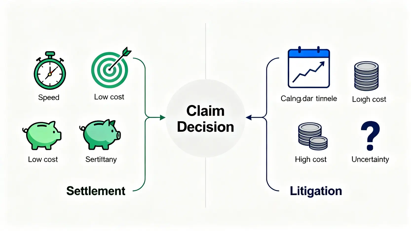 交通意外民事索償全攻略:和解程序、疏忽索償及律師收費懶人包 5 對比圖,展示交通意外索償中選擇和解與選擇訴訟的優劣。